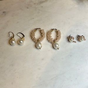 Faux Pear Earrings